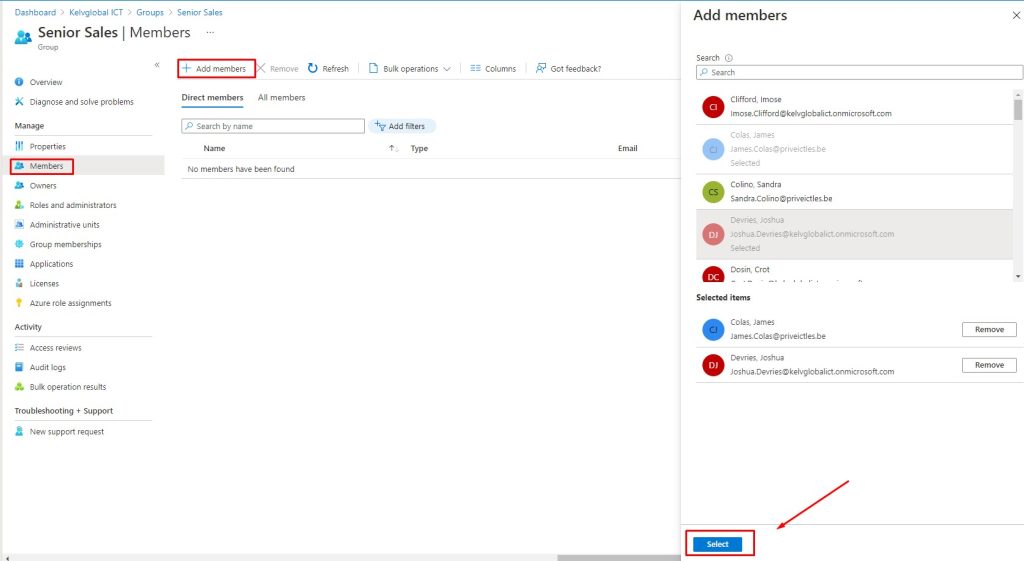 How to create a basic group and add members using Azure Active ...